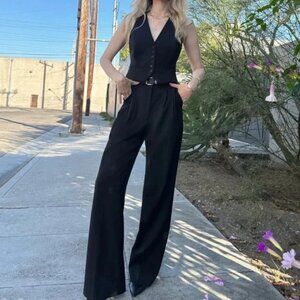 Favorite Daughter Black Wide-Leg pants